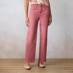 Women's LC Lauren Conrad Super High Rise True Straight Jeans - 12